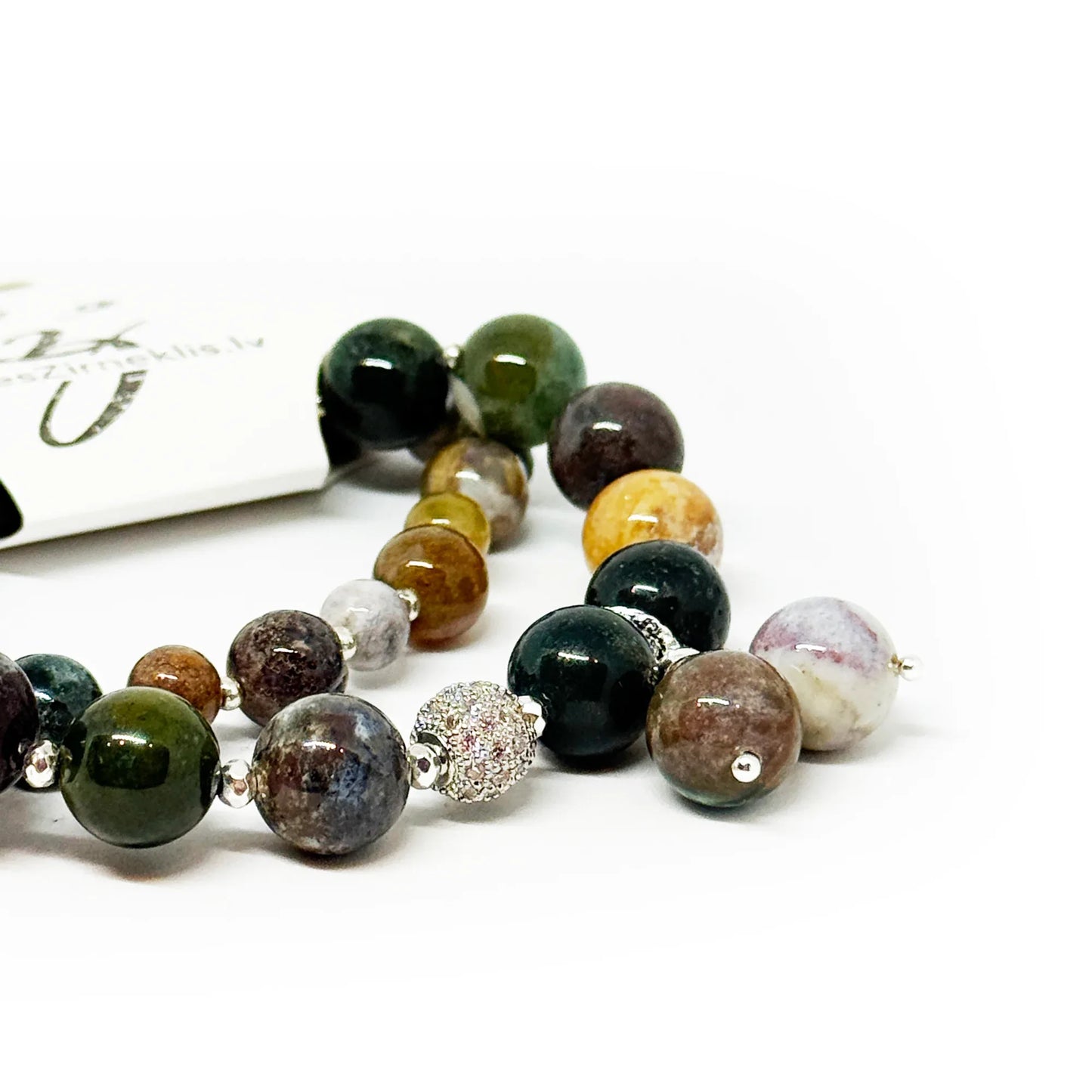 Indijas Ahāta Rokassprādze Rokassprādze Laimes Zirneklis