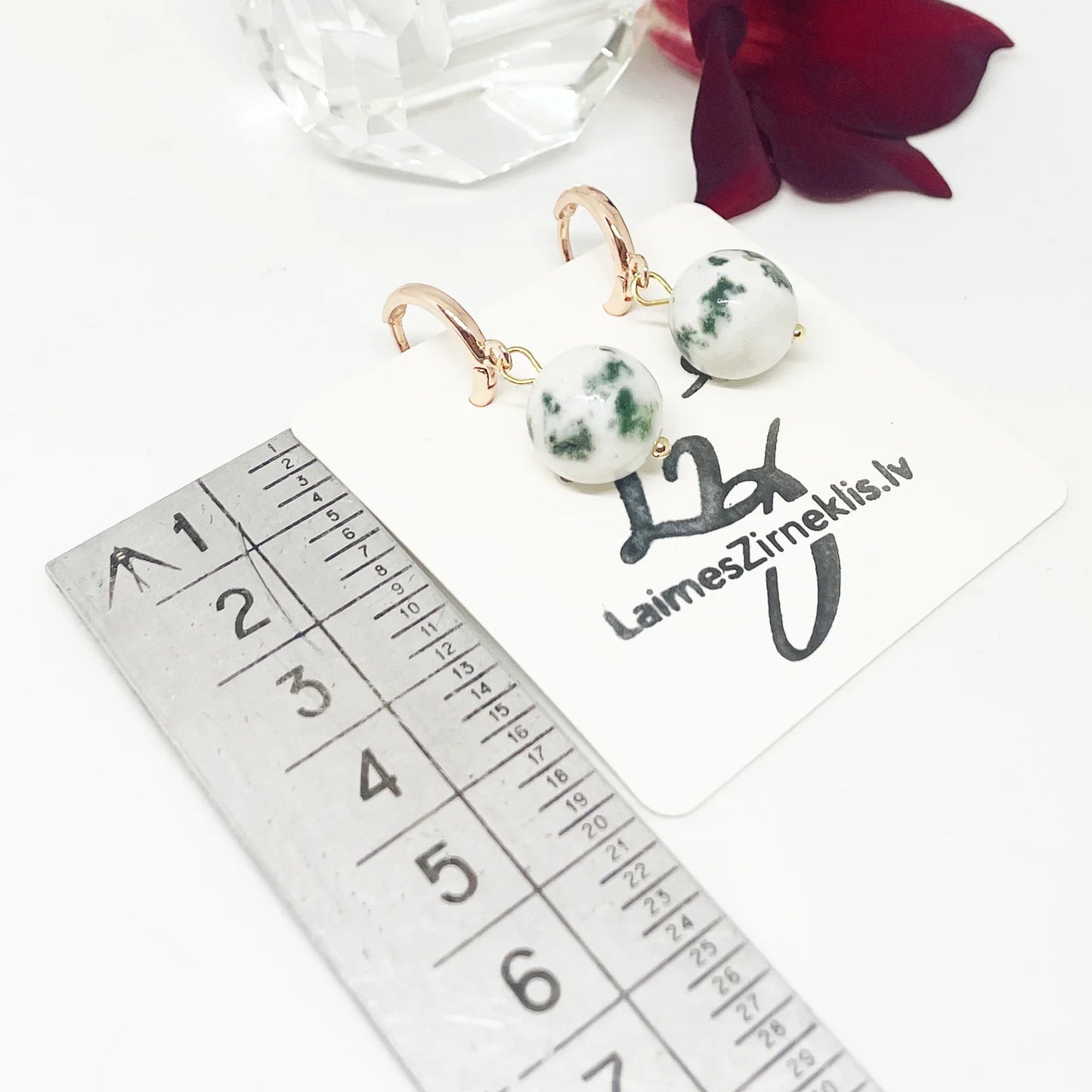 Sūnu Ahāta Auskari Auskari Laimes Zirneklis