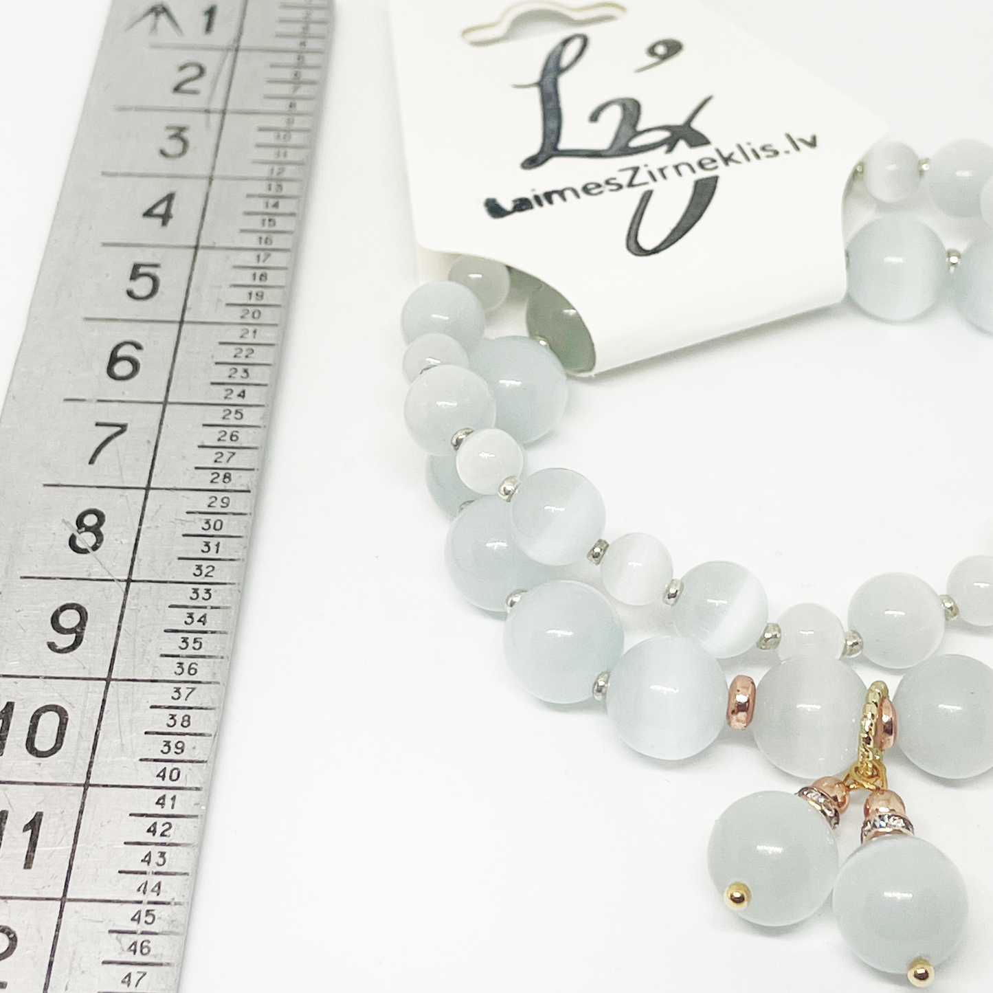 White Cat Eye Bracelet