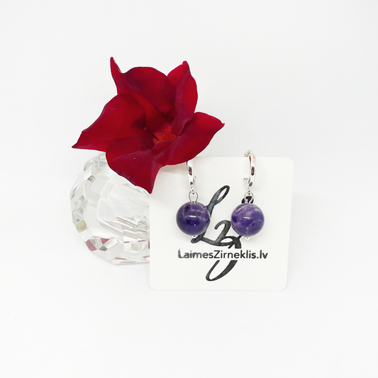 Purple Amethyst Earrings