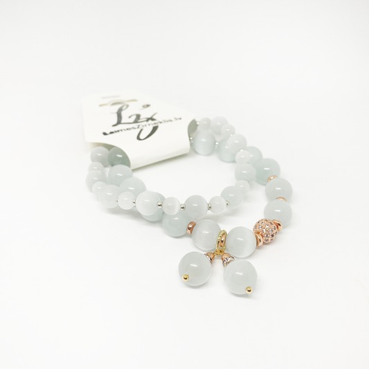 White Cat Eye Bracelet