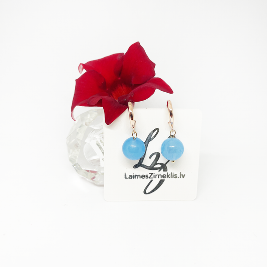 Blue Chalcedony Earrings