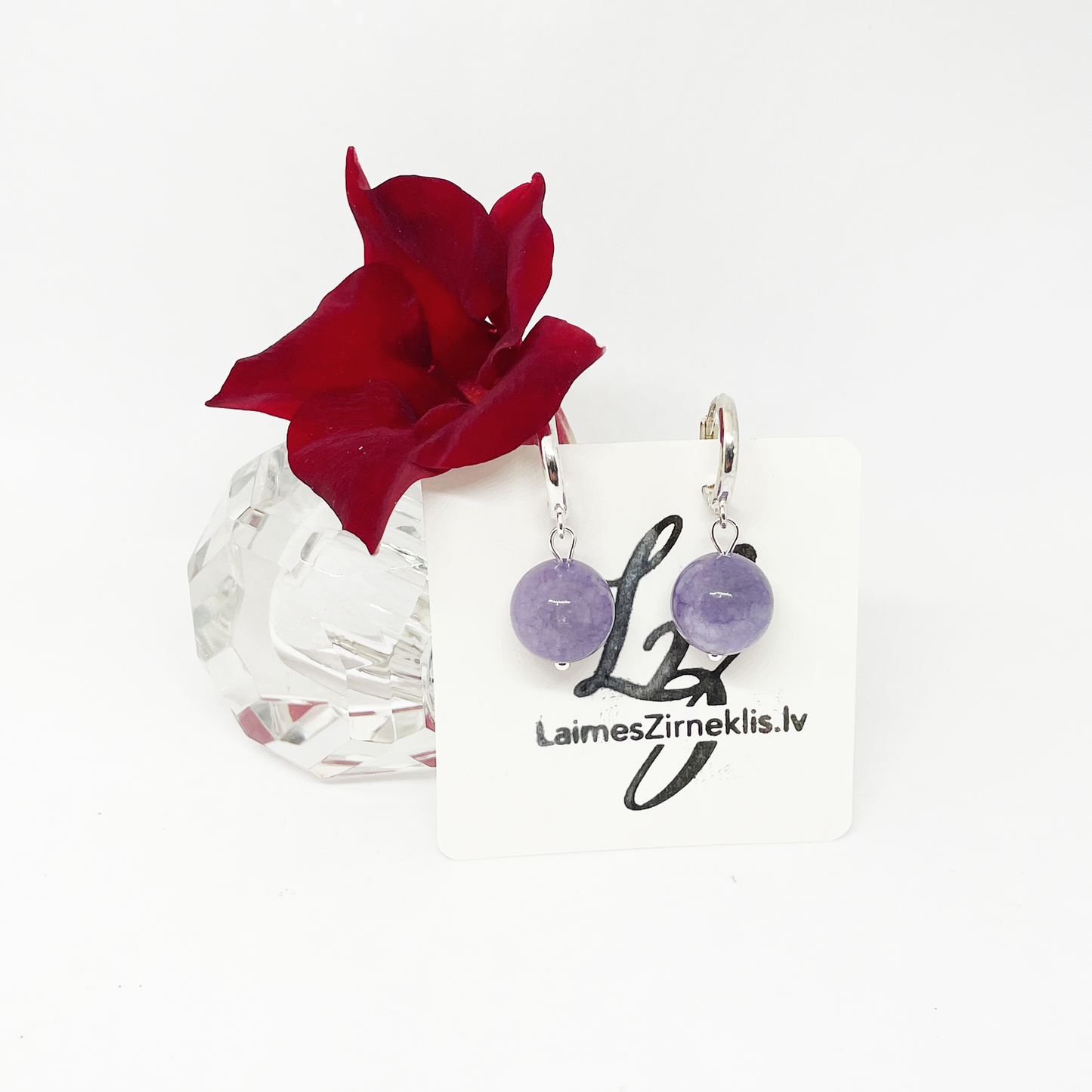 Lavender Quartz Earrings