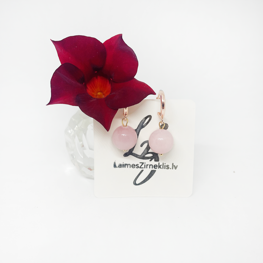 Pink Chalcedony Earrings