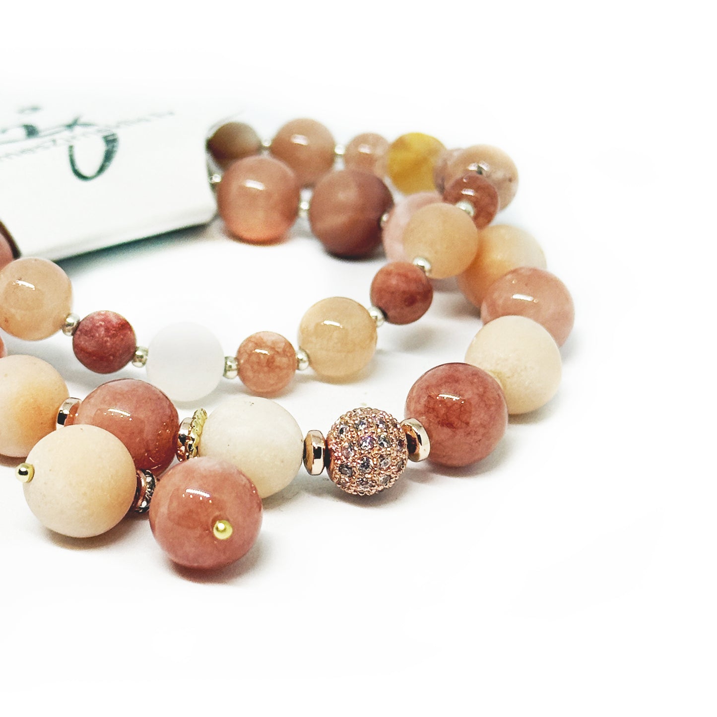 Saules Akmens un Avanturīna Rokassprādze Rokassprādze Laimes Zirneklis