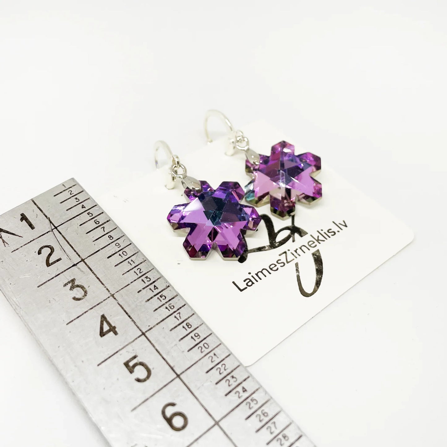 Auskari Sniegpārsliņas Formā Auskari Laimes Zirneklis