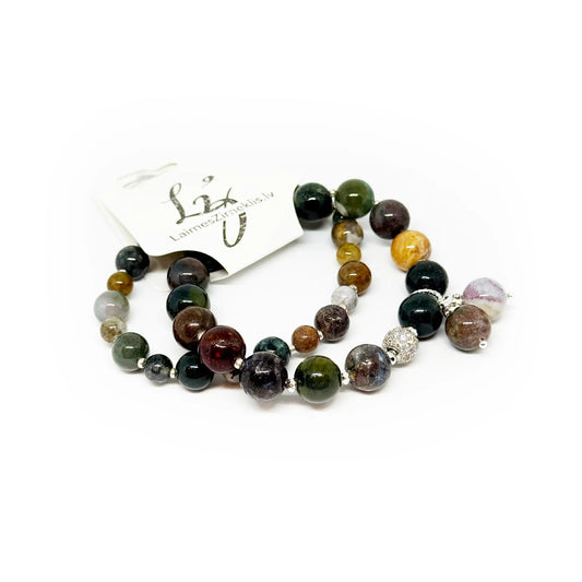 Indijas Ahāta Rokassprādze Rokassprādze Laimes Zirneklis