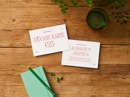 Laimes Zirneklis Veikala Dāvanu Karte Dāvanu Karte Laimes Zirneklis