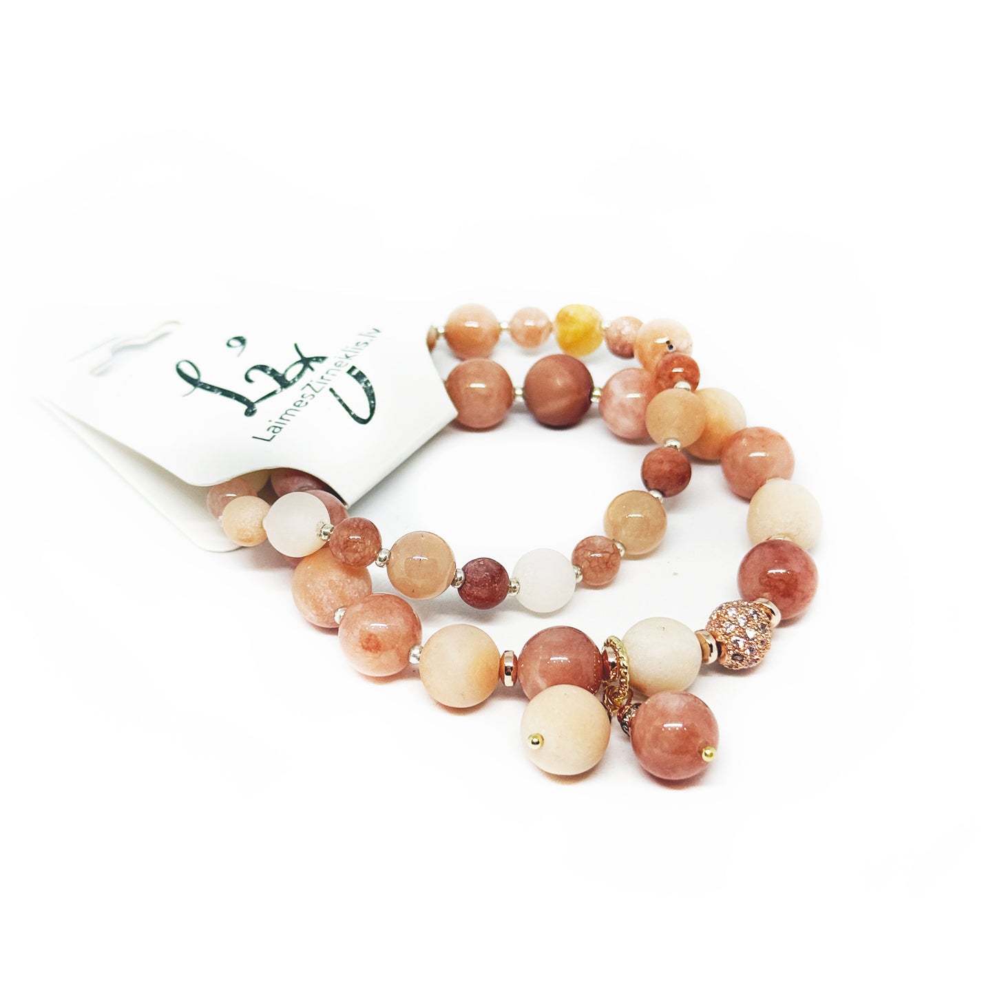 Saules Akmens un Avanturīna Rokassprādze Rokassprādze Laimes Zirneklis