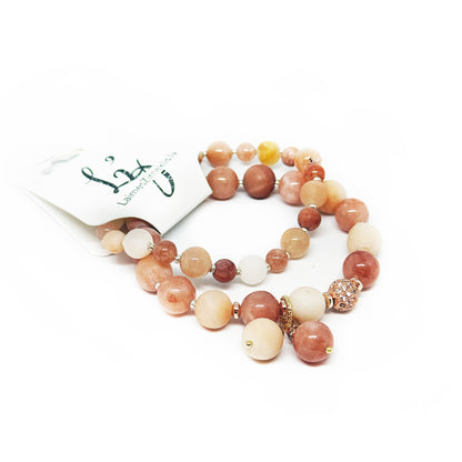 Saules Akmens un Avanturīna Rokassprādze Rokassprādze Laimes Zirneklis